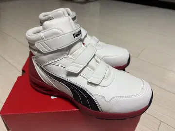 미사용 새상품! PUMA 푸마 안전화 화이트/레드 26.5cm