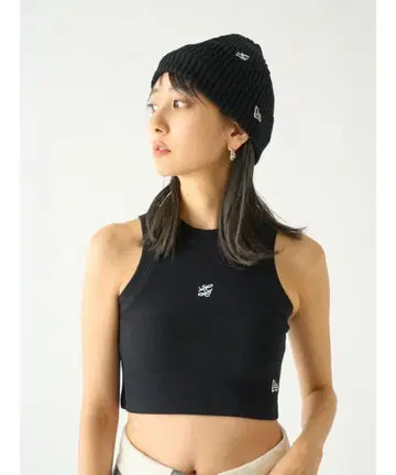 [ SNIDEL|NEW ERA ] 콜라보 탱크탑 블랙