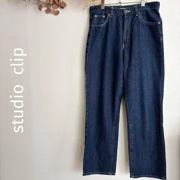 스튜디오 클립 데님 청바지 L 사이즈 루즈 실루엣 체형 커버