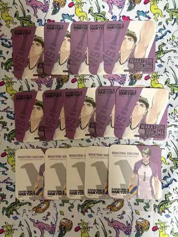 하이큐!!전 아트 코스터 우시지마 업 10점 등신 5점