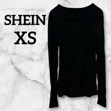 새상품급 SHEIN [ XS ] 오픈백 긴팔T셔츠 긴팔