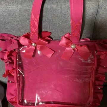 자카마트 프릴 이타백 a4 비비드 핑크