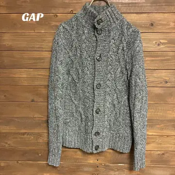 [ 갭 ] GAP 그레이 케이블 니트 가디건 XS