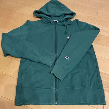 챔피언 긴팔 후드티 그린