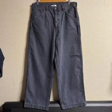 UNIQLO U 와이드 핏 컬러 청바지 33 그레이