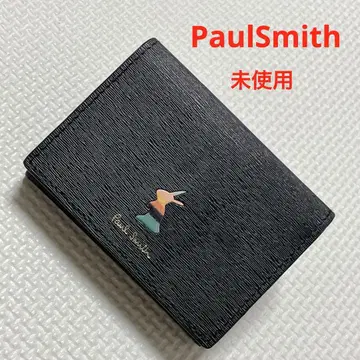 미사용 PaulSmith 폴스미스 가죽 3단 폴더형 지갑 미니 지갑 블랙