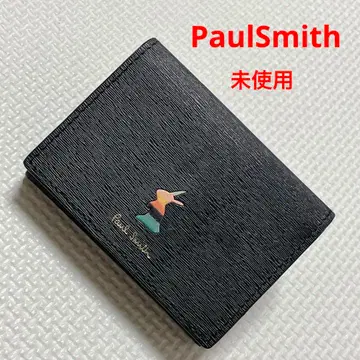 미사용 PaulSmith 폴스미스 가죽 3단 폴더형 지갑 미니 지갑 블랙