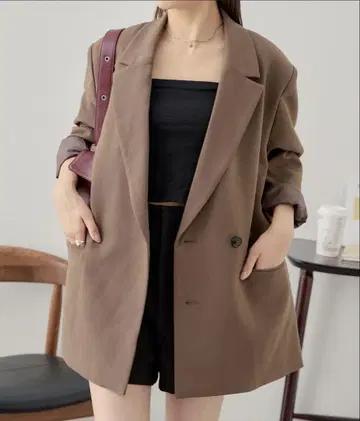 오버 더블 자켓 치코