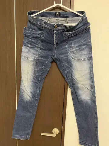 GOHEMP 페이드 가공 데님 32