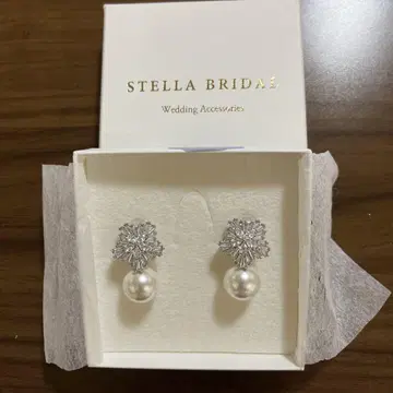 STELLA BRIDAL 펄 크리스탈 귀찌
