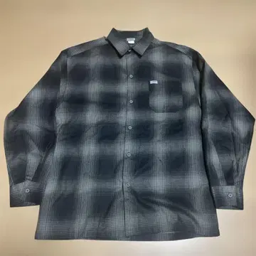 CALTOP #2000LS 옴브레 체크 긴팔 셔츠