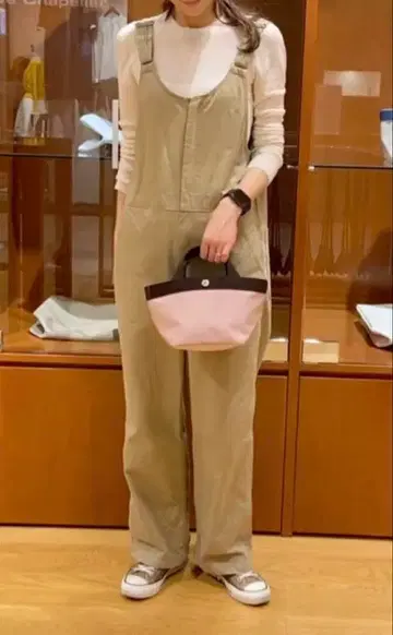 에르베샤 펠리에 701C 타라 마 모카 S 사이즈 보트형 토트