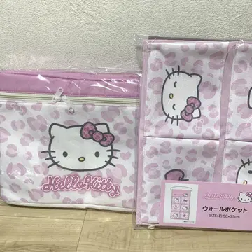 헬로키티 수납 박스 월 포켓 산리오 아베일