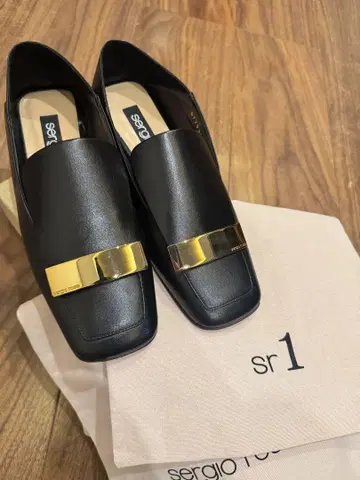 sergio rossi 세르지오로시 블랙 로퍼 sr1