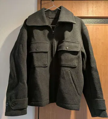 UNIQLO 울 블렌드 플리스 자켓 다크 그레이