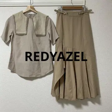 REDYAZEL 셋업 플레어 스커트 코디