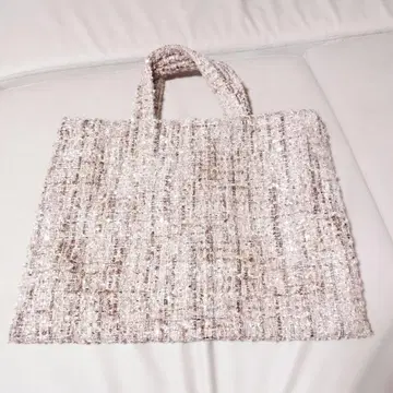 Charlotte 샬롯 브라운 베이지 트위드 서브백