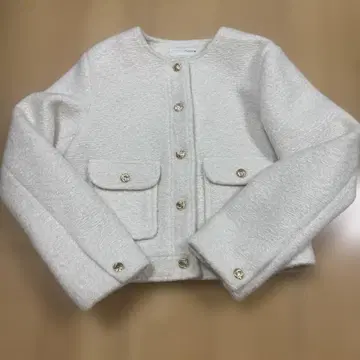 ZARA 노카라 자켓 M 화이트