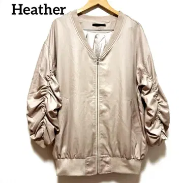 Heather 헤더 빅 볼륨 MA-1 베이지