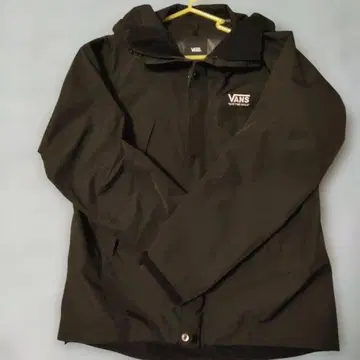 VANS 후드 부착 나일론 자켓 블랙