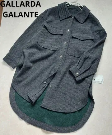 택 포함 새상품 GALLARDA GALANTE 리브 니트 배색 자켓