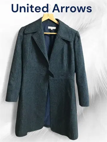 United Arrows 헨리본 패턴 체스터 코트