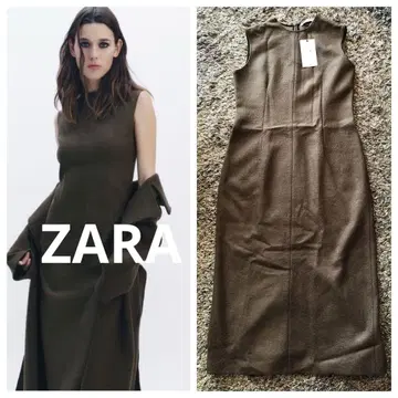 [ 미사용 새상품 택 포함 ] ZARA 원피스 카키 L