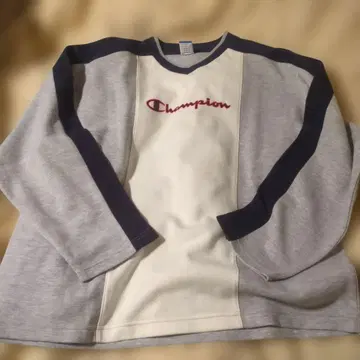 Champion 긴팔 트레이닝복 그레이/화이트 XL