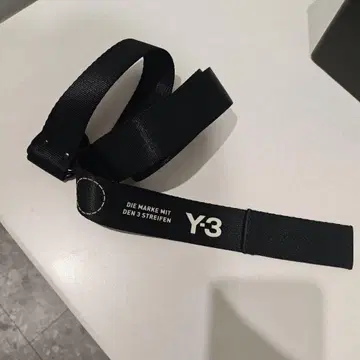 Y-3 블랙 나일론 벨트