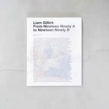 Liam Gillic 리암 길릭 작품집