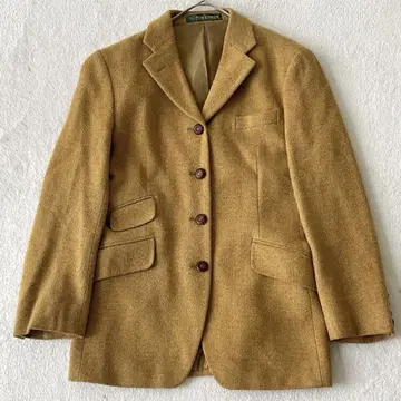 NEWYORKER 테일러드 자켓 헤링본 머스타드색 사이즈 S