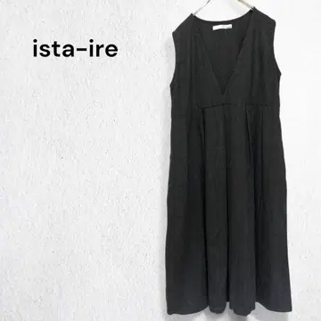 이스타일 원피스 슬리브리스 플레어 롱 기장 성숙 캐주얼 레이어드