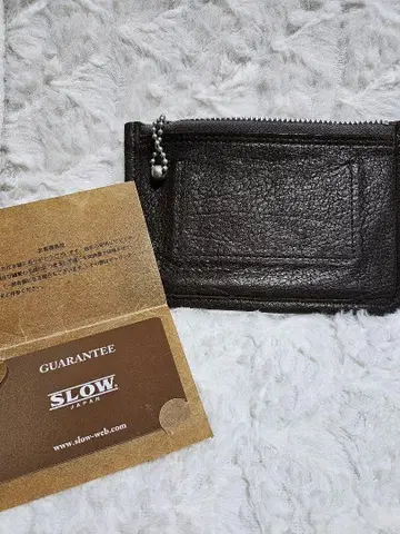 SLOW 지퍼 지갑 브라운