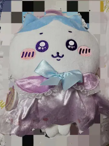 치이카와 (먼작귀) 봉제 인형 보라색 드레스