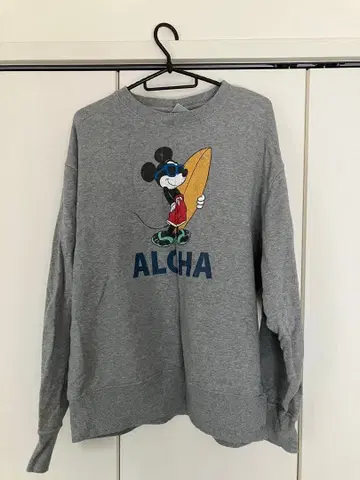 미키마우스 ALPHA 그레이 트레이닝복