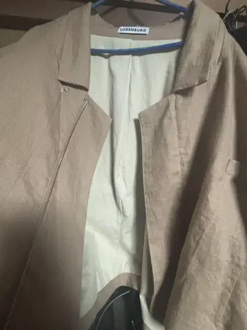 LUXENBURG / BURLAP HYBRID SUIT JACKET