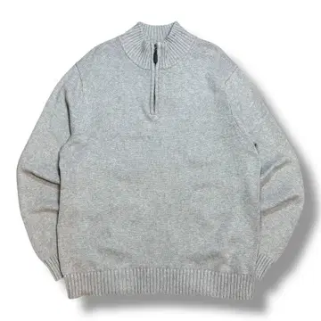 90s 00s L.L.Bean 엘엘빈 코튼 하프 지퍼 니트