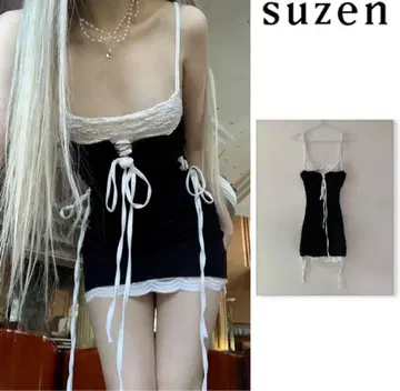 suzen Renensis 코르셋 레이스 드레스