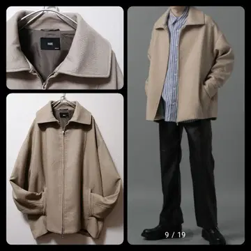 HARE 오버사이즈 블루종 드라이버즈 빅칼라 블루종