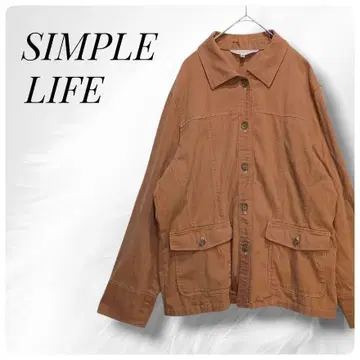 심플 라이프 SIMPLE LIFE 오렌지 자켓