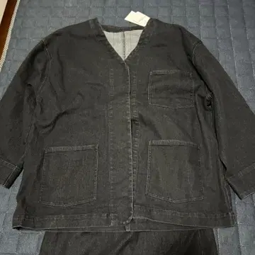 렙심 블랙 데님 셋업