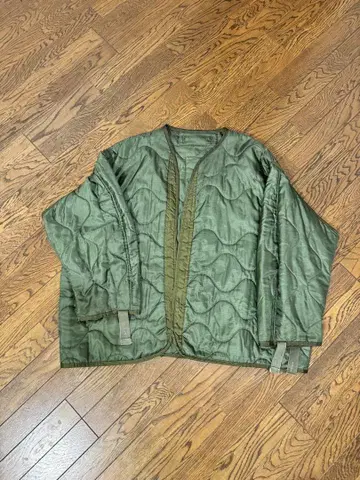 올리브 그린 퀼팅 자켓 2X-LARGE