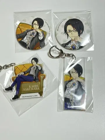 SideM 다이마루 도쿄 콜라보 사쿠라바 카오루 캔뱃지 아크릴 키링