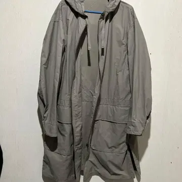 UNIQLO U 후드 부착 그레이 코트