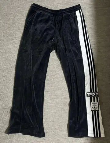 adidas 아디브레이크 벨로아 팬츠 블랙