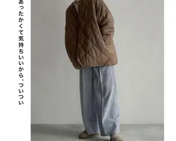 퀼팅 자켓 쥬티 브라운 새상품급