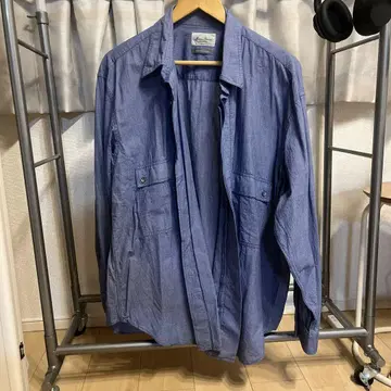 Marine Pontiac 파란색 긴팔 셔츠 L 사이즈