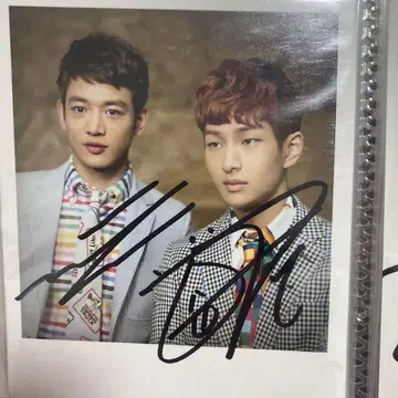 SHINee 민호 온유 사인 포함 K-POP 폴라풍 카드