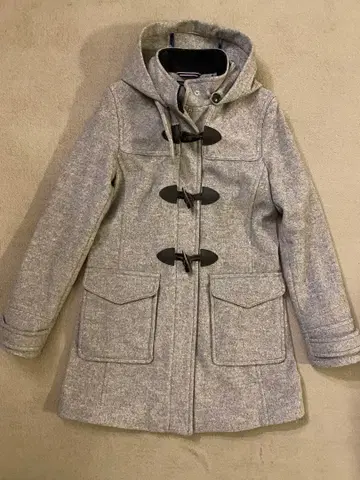 TOMMY HILFIGER 그레이 더플 코트 S
