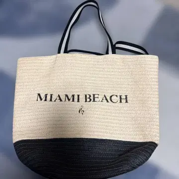 MIAMI BEACH 토트백 베이지/블랙